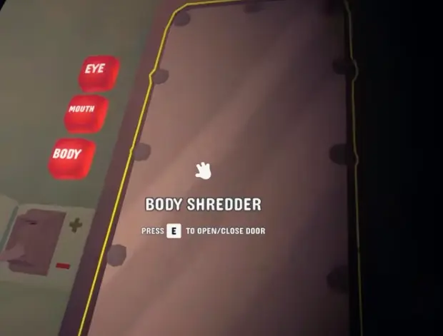 Body Shredder panel showing Eye, Mouth, and Body trade buttons